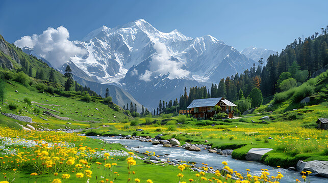 Fairy Meadows Glacier -